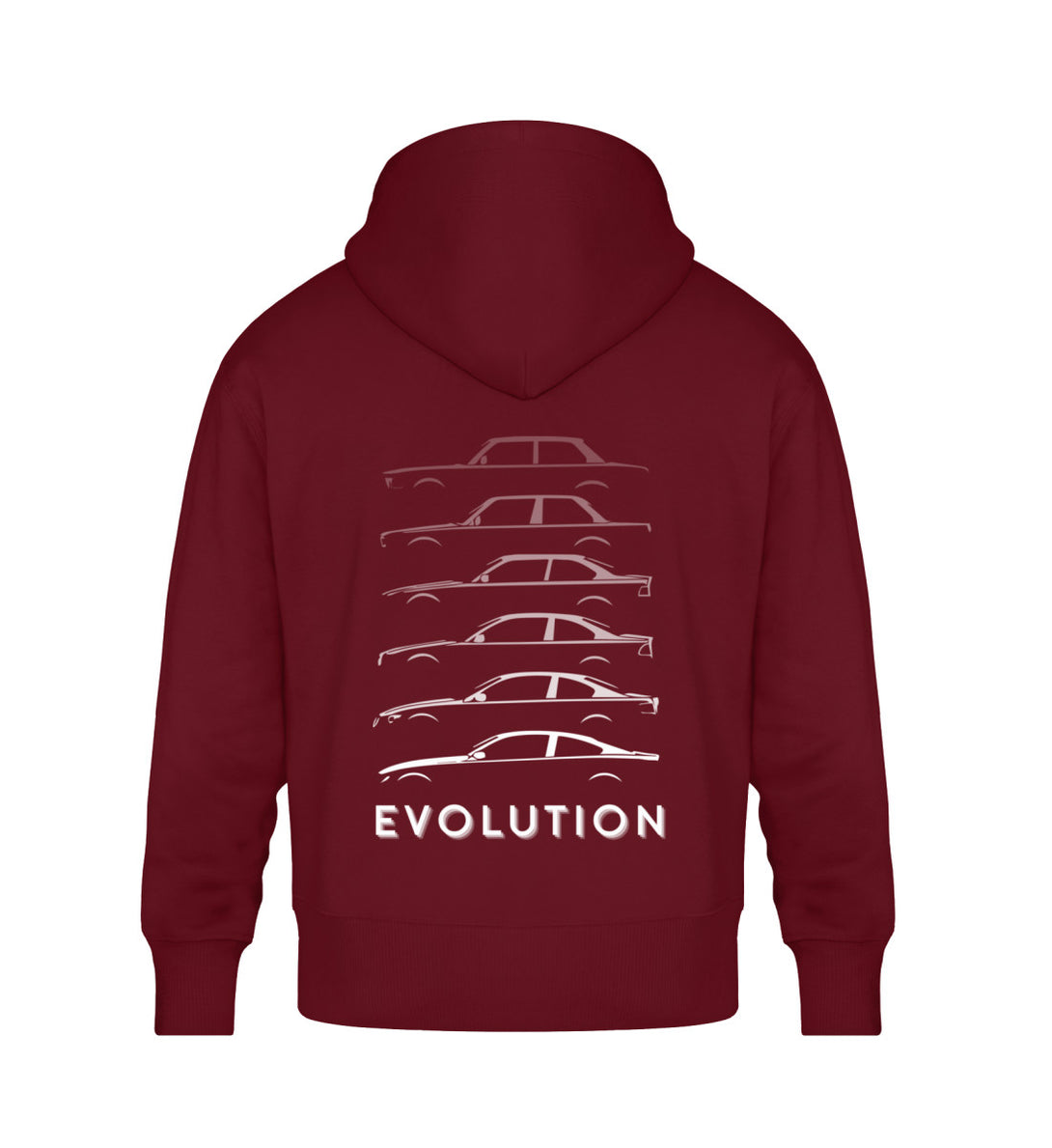 BMW Evolution | Oversized Hoodie | Backprint - Tuningmaniac