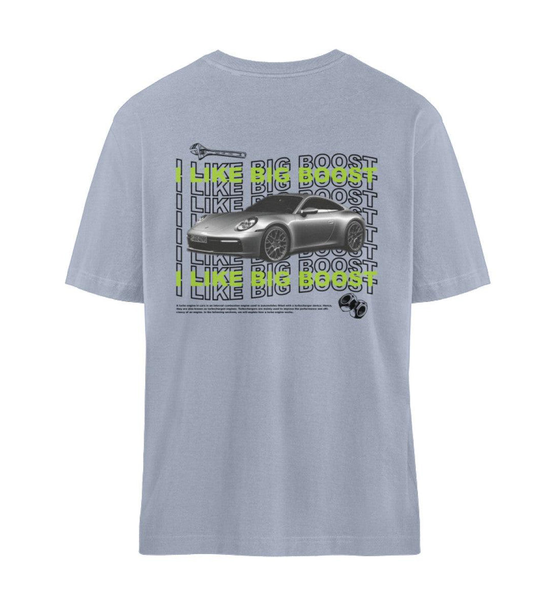 I like big boost | T-Shirt | Relaxed Fit | Backprint - Tuningmaniac