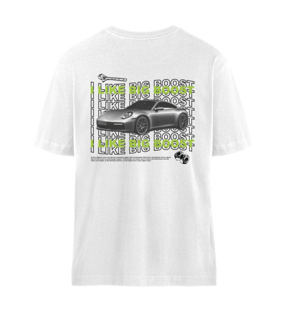 I like big boost | T-Shirt | Relaxed Fit | Backprint - Tuningmaniac